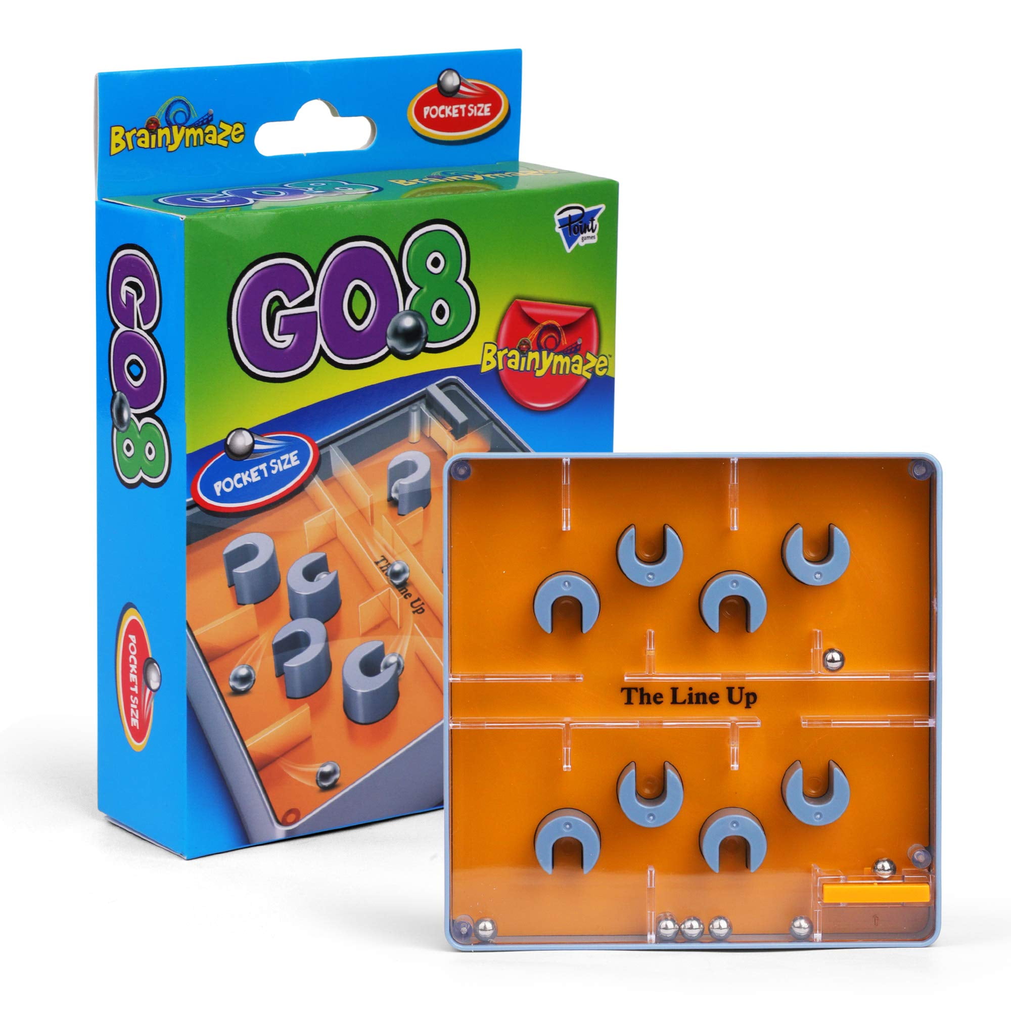 Point Games Brainymaze Go 8 Game for Kids - Self-Contained Maze Toy -  Balance Board Brain Teaser - Pocket Size Travel Board Game - Boost Kids  Fine Motor Skills - Kids Ages 4+ - Walmart.com