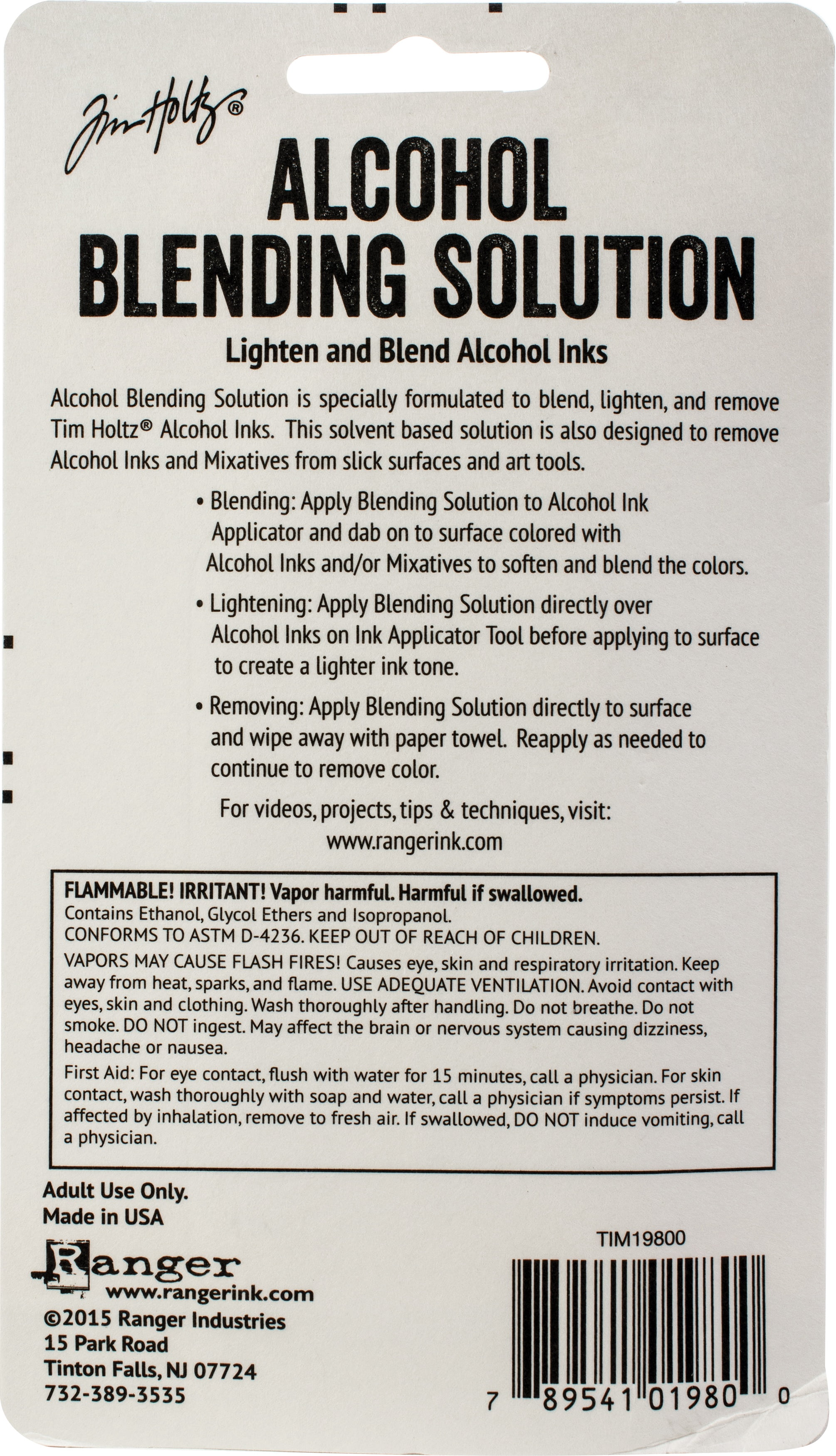 Multipack of 6 - Tim Holtz Alcohol Ink Blending Solution 2oz