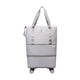 thumbnail image 3 of Bolsa de lona con ruedas, ligera, de gran capacidad, para zapatos, impermeable, extensible, plegable, para Fitness y exteriores gris, 3 of 9