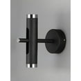 thumbnail image 4 of ET2 Lighting E25040-BKSN Ambit LED 1-Light Wall Sconce - Black & Satin Nickel, 4 of 7