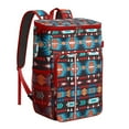 thumbnail image 1 of Retro Tribal Rustic Artistic Insulated Backpack Cooler - 20L Soft Cooler Bag, Natural Floral, 1 of 6