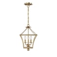 thumbnail image 3 of 514-GA Crystorama Lighting Broche - 3 Light Lantern-Antique Gold Finish    -Traditional Installation, 3 of 9