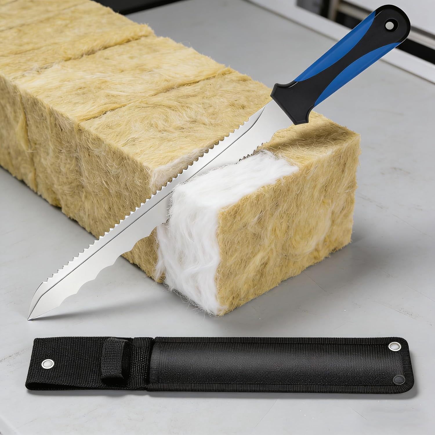 RGHJAR-Insulation Knife - Sod Cutter Knife:11.10 Stainless Steel Blade Sharp, Double Side sharp for Insulation material garden sod cutting, foam cutting