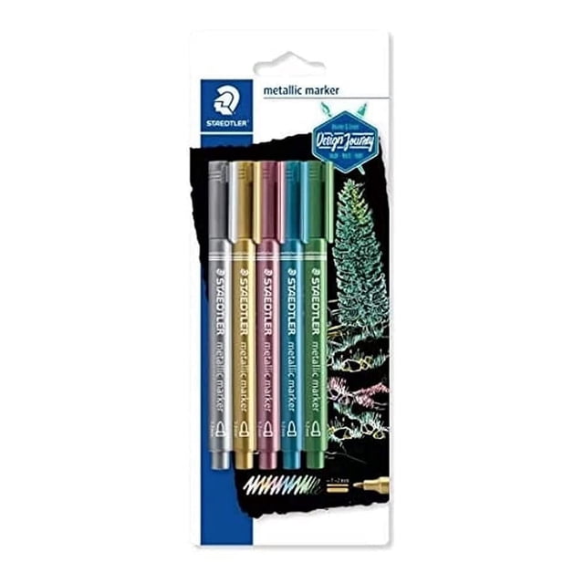 Marcadores Metálicos STAEDTLER 8323-S BK5 Paquete de 5 Colores Surtidos