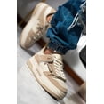 thumbnail image 3 of Tenis Sneakers agujeta sport Casual para Mujer Liliana Shoes Timothy1 Beige, 3 of 4