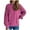 Purple, variant on Alkepwun Sweaters for Women Crewneck Cute Hollowed Out Long Sleeved Loose Fall Winter Knitted Pullover Tops