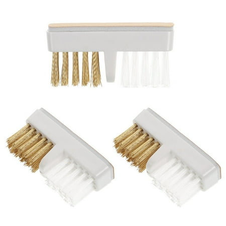 

BAMILL 1/3Pcs Plastic Nail Dual Brush Cleaning Drill Grinding Head Remove Dust Tool