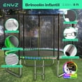 thumbnail image 2 of Trampolín Brincolín Premium 8 ft 2.43m con Luces LED Tubular Reforzado Uso Rudo Jardín Enyz, 2 of 9