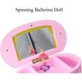 thumbnail image 4 of Pink Ballerina Jewelry Box, Small Musical Jewelry Storage Organizer with Mirror for Girls Kids Children, 4 of 7