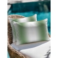 thumbnail image 4 of Waterproof Outdoor Throw Pillows with Inserts 12"x20" Set of 2,Sage Green White Ombre Soft Decorative Pillowcases for Bedroom,Modern Abstract Art Farmhouse Gradient Pillow Covers for Sofa Living Room, 4 of 8