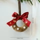 thumbnail image 2 of Decoraciones para festivales, decoración del hogar, adornos navideños de corona de tela tejida, lazos, decoración colgante con temática de renos para árbol de Navidad, escenas navideñas, decoración de, 2 of 2