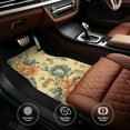 thumbnail image 4 of ZICANCN Waterproof Car Floor Mats Full Set, Floral Pattern Automotive Carpet Mats for Vehicle Trucks Suv Jeep, 4 Pieces, 4 of 6