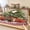 Brown, Crimson, Sage, Charcoal, variant on Twin Sze Fitted Sheet Set - Red Christmas 2 Piece Bedding Sets 16" Deep Pocket Fitted Sheet with 1 Pillowcase, Xmas Snowflake Pine Trees Gifts Winter Ombre Brushed Microfiber Hotel Luxury Bed Sheets