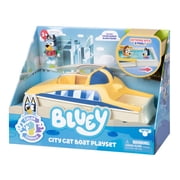 Bluey CityCat Playset with Extendable Pool, Includes Exclusive Bluey Figure With Color-Change Rashie, Ages 3+