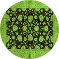 thumbnail image 1 of Ahgly Company Indoor Round Abstract Green Modern Area Rugs, 6' Round, 1 of 4