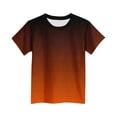 thumbnail image 4 of CYRBOKO Toddler Boys T-shirts, Summer Gradient Color Casual Short Sleeve Sports Tee Orange Size 4-5 T, 4 of 4