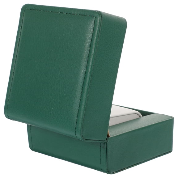 WRITWAA Single Watch Box in Green PU - Organizer and Display Case for Storage