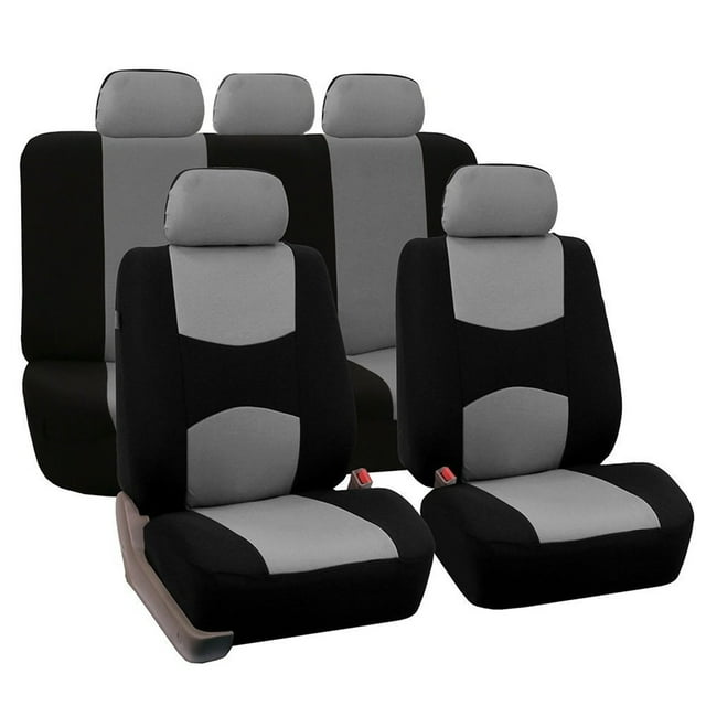 Yeacher Housse de Siège Auto Universelle en Tissu - Tissu de Housse de Siège Résistant à la Poussière et à l'Usure, Lavable, Anti-Décoloration