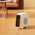 thumbnail image 4 of Snmubt Mini Heater Desktop Office Heater Compact Portable Dormitory Hand Warmer Quick Heat Christmas Gift (White), 4 of 9