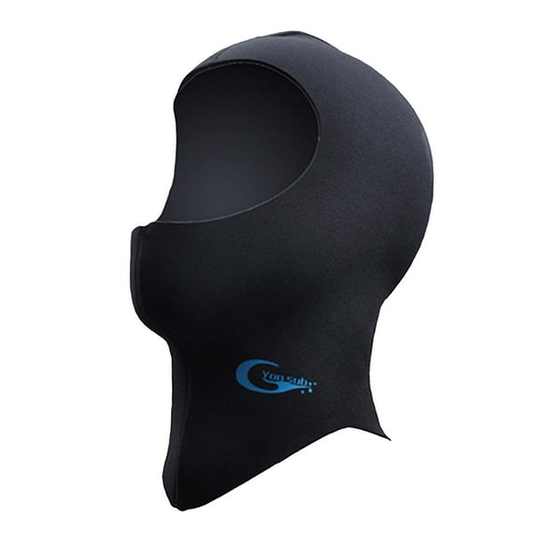 Gorro de neopreno de 3 mm para buceo, cómodo gorro de natación S
