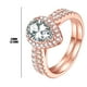 thumbnail image 3 of Anillos para mujer, regalos para mujer El nuevo anillo de moda con forma de corazón de diamante puede mostrar tu temperamento único., 3 of 3