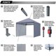 thumbnail image 2 of Carpa con dosel ABCCANOPY para exteriores, fácil de montar, 10 x 10 pies, con 2 toldos, 2 of 5
