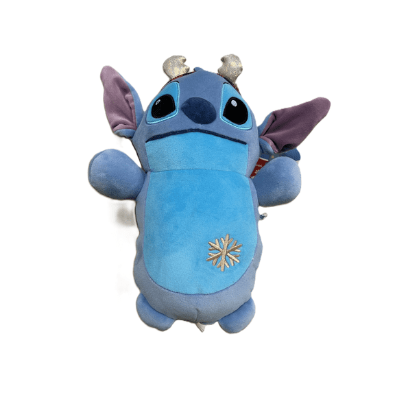 Squishmallows 10 inch Stitch HugMees with Snowflake Christmas