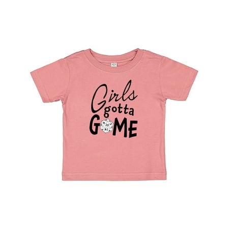 

Inktastic Girls Gotta Game- twenty sider Gift Baby Girl T-Shirt