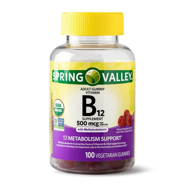 Spring Valley Vitamin B12 Gummy 500 Mcg 100 Ct
