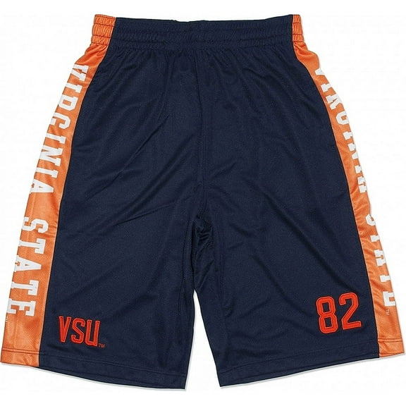 Big Boy Virginia State Trojans Mens Basketball Shorts [Navy Blue - 2XL]