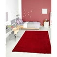 thumbnail image 5 of Sweet Home Stores Cozy Solid 5x7 Indoor Shag Area Rug, 5'3" x 6'11", Red, 5 of 11