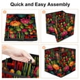 thumbnail image 4 of Cactus Foldable Toy Box Storage Cubes Storage Basket with Handle, 10.8"x10.5"x10.6", Large Capacity, 4 of 6