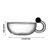 Weloille Teacup 1 Piece, 7.1 Ounce Heat Resistant Porcelain Tea Cup, Lightweight Small Drinking Mug, for Home Office Tea Coffee Beverage Serving