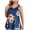 Blue, variant on Plus Size Tank Tops for Women Floral Print Sleeveless BaBydoll Vest Shirts Loose Fit V Neck Pleated Blouse Tee