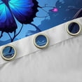 thumbnail image 4 of Feelyou Blue Butterfly Kids Blackout Curtains Set of 2 (52x84 Each), Dreamy Jungle Animal Window Curtains, Fairt Tale Princess Curtains and Drapes, Living Room Curtains Decor, 4 of 6