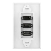 Spptty 3-port Video Panel Socket USB Hub Adapter Wall Socket, USB, Socket
