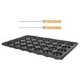 thumbnail image 6 of Takoyaki Pan Cast Iron Japanese Style with 28 Nonstick Compartments, Includes 2 Forks for Perfect Octopus, 6 of 7