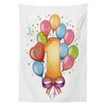 thumbnail image 3 of Ambesonne Colorful Tablecloth Rectangular Table Cover, Vintage Birthday, 60"x90", Multicolor, 3 of 4