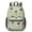 Pug Green Pattern, variant on Dachshund Beach Summer 17" School Backpacks for Teens,Waterproof Oxford Fabric,S-Shape Padded Straps for School,Travel,Hiking,Camping