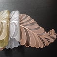 thumbnail image 2 of AUQ Table Runner,Elegant European Lace Design Table Cover,Water & Oil Resistant Coating Table Cloth Rectangle Table,33*92cm,Rose Gold, 2 of 4