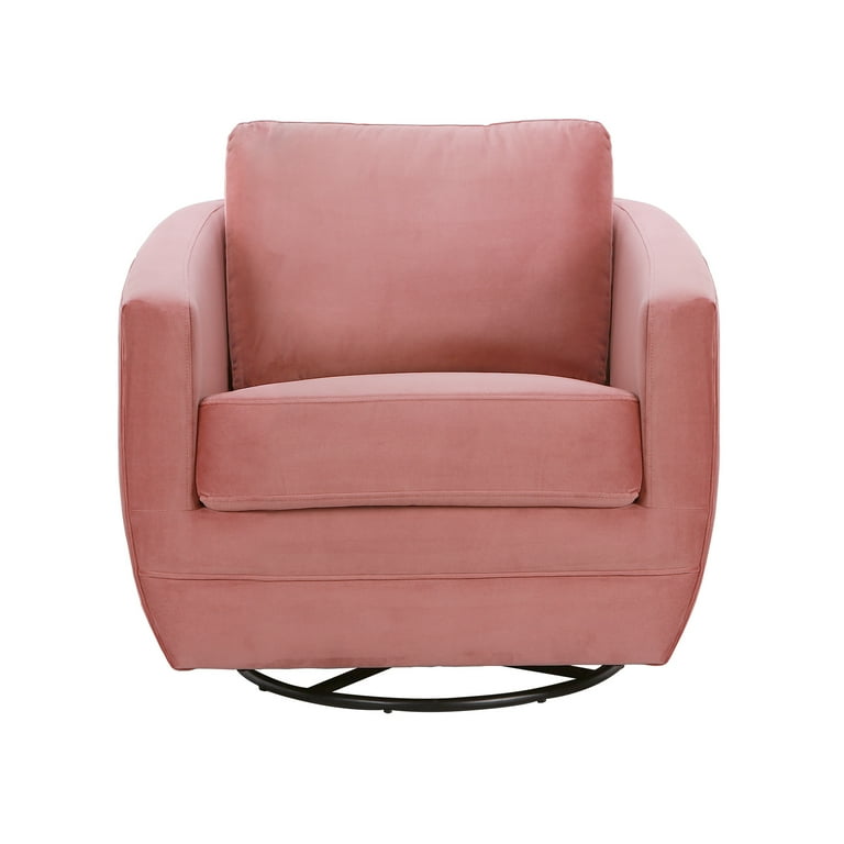 Second Story Home Gogh Upholstered Swivel Glider Pink Dusty Rose