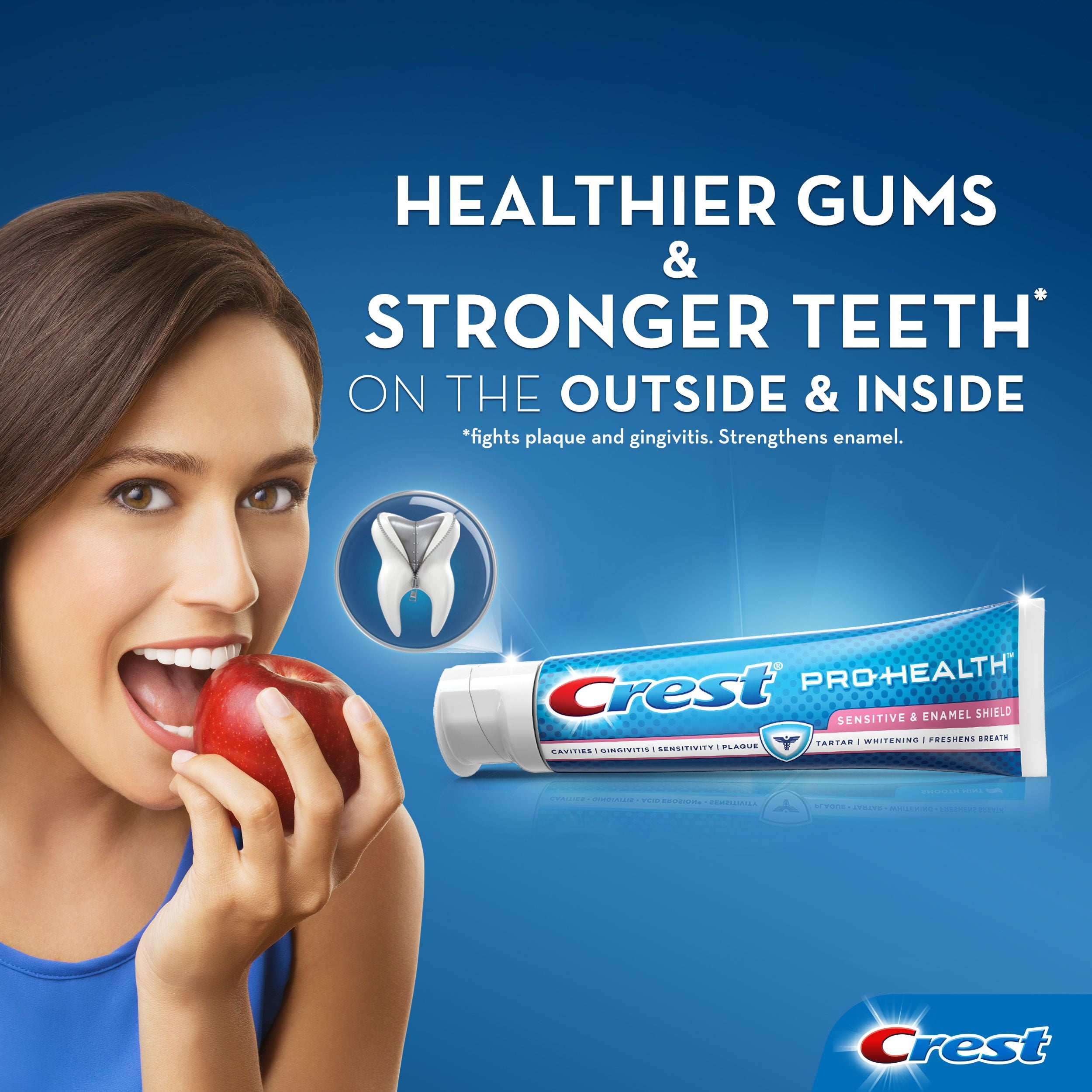 Crest Pro Health Sensitive Enamel Shield Toothpaste 3 3 Fl Oz Walmart Com Walmart Com