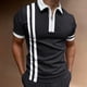 thumbnail image 2 of Playeras Deportivas Para Hombre, Camiseta De Verano Con Estampado A Rayas Para Hombre, Camiseta De Manga Corta Con Cuello Vuelto, 2 of 4