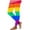 3-Multicolor, variant on Lorytime Women Yoga Pants Carnival Stripe Mardi Gras Pants Elastic Waist Hoilday Tights Trousers Lounge Pants