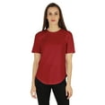 thumbnail image 1 of Inkmeso Coupe Régulière Col Rond Uni pour Femmes Manches Courtes Décontractées Tee-Shirt Doux, 1 of 7