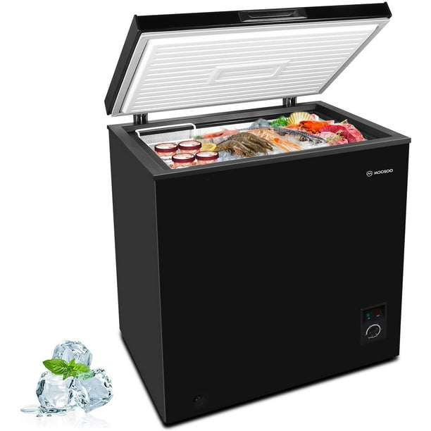 MOOSOO 5 Cu Ft Chest Freezer Black