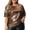 Coffee, variant on KDFJPTH Womens Graphic T Shirts Loose Large Size Round Neck Solid Color Bright Short Sleeve Tshirts Tops