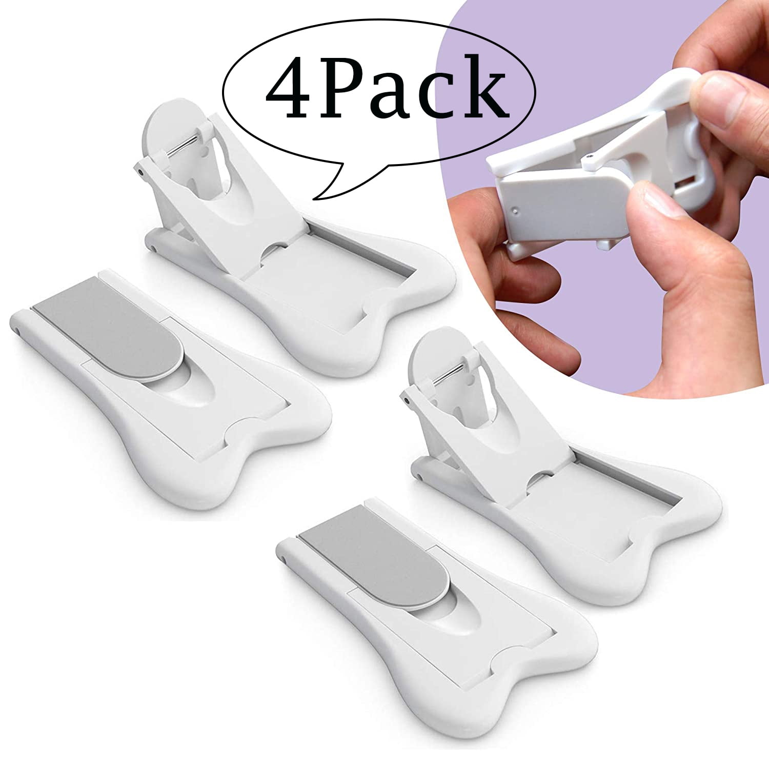 Lnkoo Baby Safety Sliding Door Lock for Child, Gray, 4 Pack