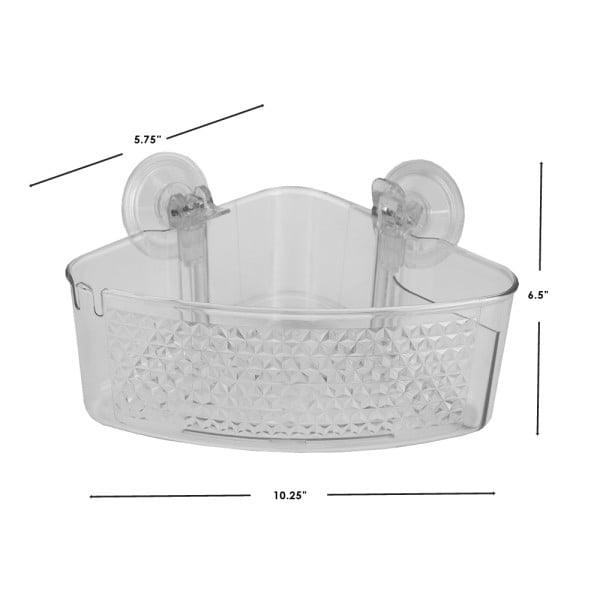  Corner Shower Caddy Suction Cup, Reusable Plastic