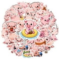 thumbnail image 2 of 35pcs Cute Pig Stickers Animal Kids Stickers Cartoon Funny Stickers for Notebook Suitcase, 2 of 9